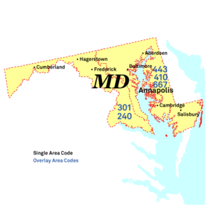 Maryland-area-codes