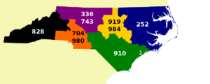 North Carolina-area-codes