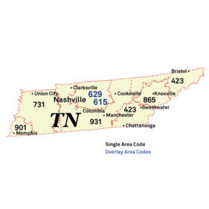 Tennessee-area-codes