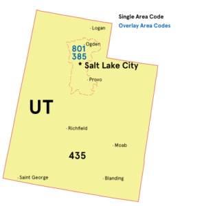 Utah-area-codes