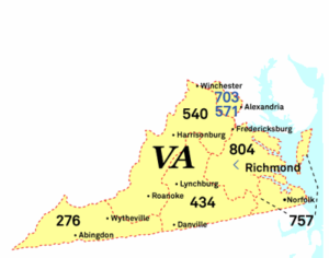 Virginia-area-codes
